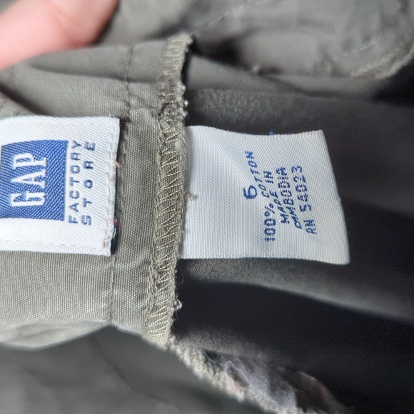 Gap Factory Store Olive Green Chino Pants with Zipper Hems Women's Size 6 - Picture 3 of 5